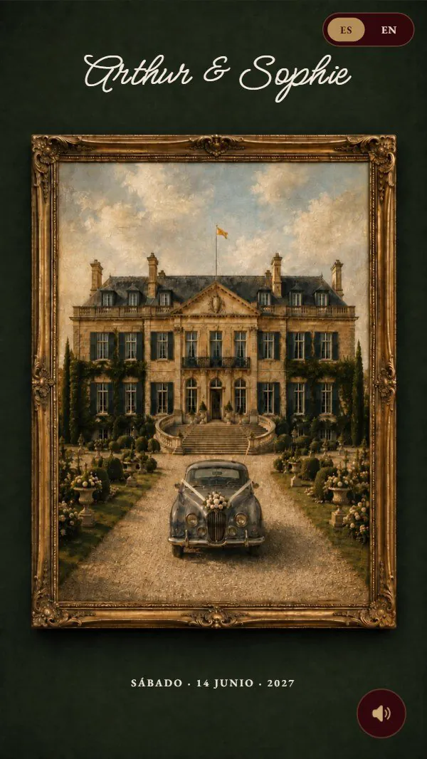 Cabecera de la invitación Maison Verlaine